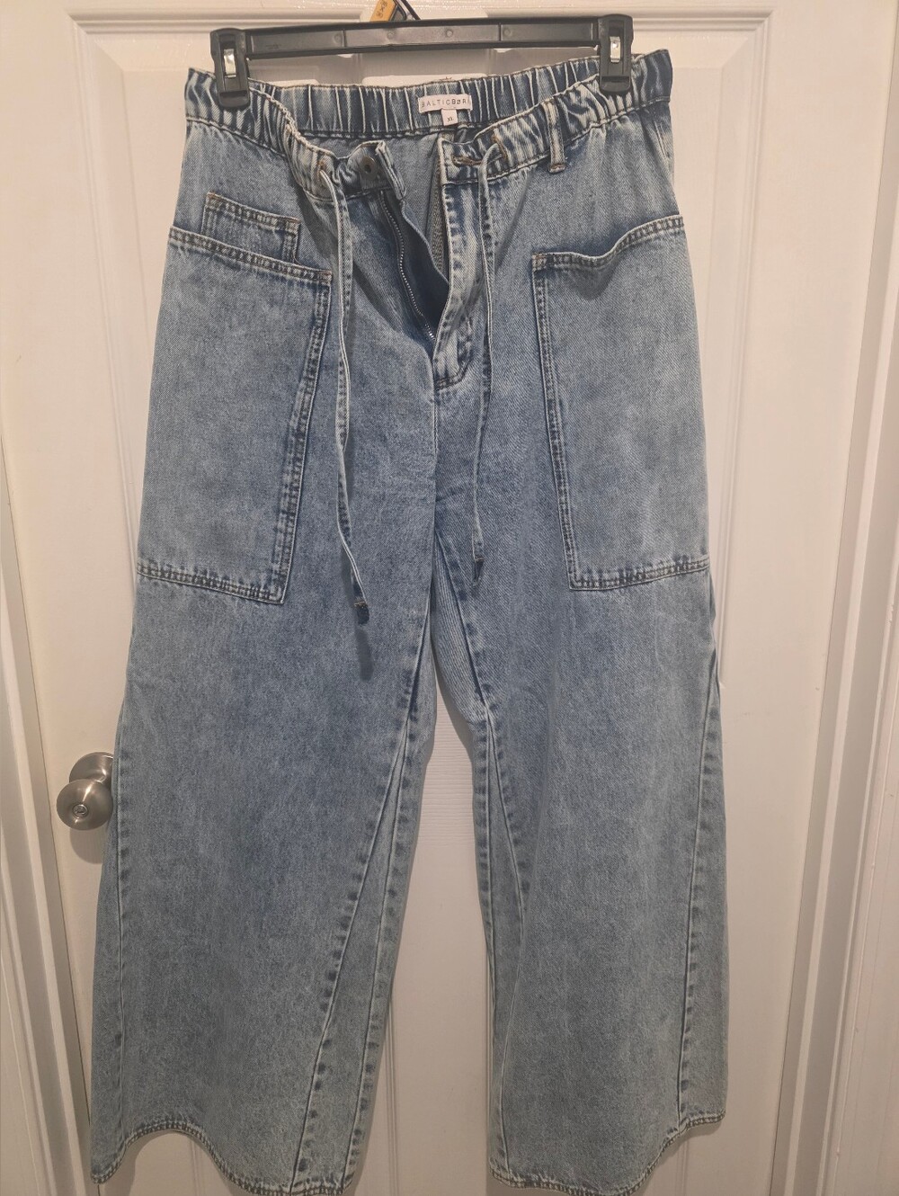 Baltic Born Light Blue Denim Wide Leg Jeans